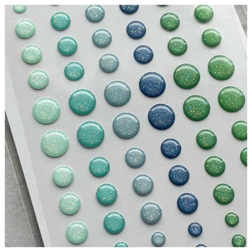 Enamel dots glitter, Krafia: Ocean
