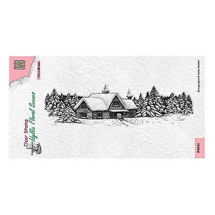 Nellie\'s Choice -leimasin: Snowy house (slimline)