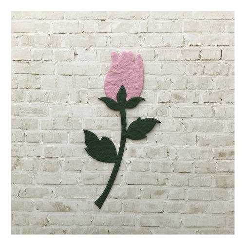 Paper figure: Large flower (pink)