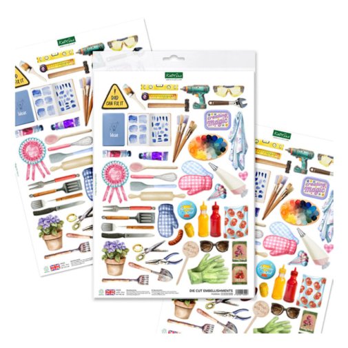 A4 Katy Sue kuva-arkki, 3 kpl: Hobbies