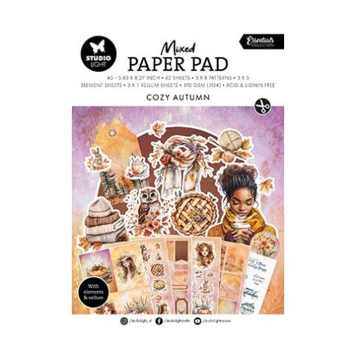 A5 paper pad, StudioLight: Cozy Autumn - mixed