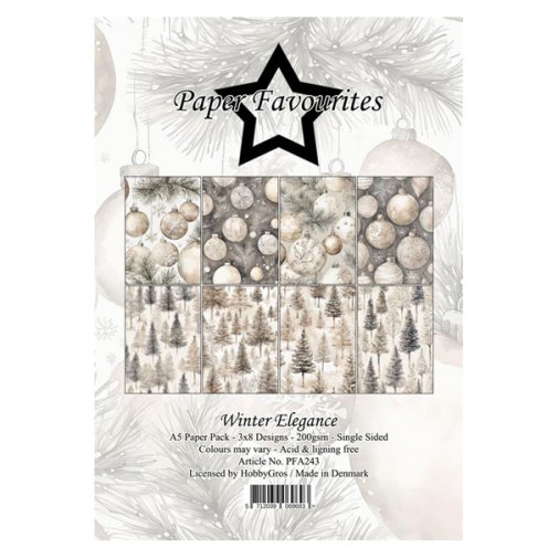 A5 paperipakkaus, PF: Winter Elegance