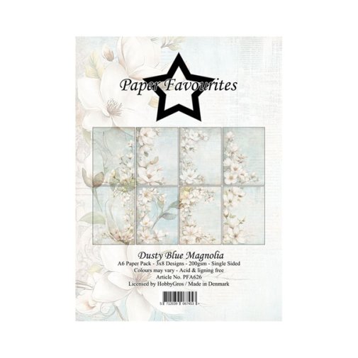 A6 paperipakkaus, PF: Dusty Blue Magnolia
