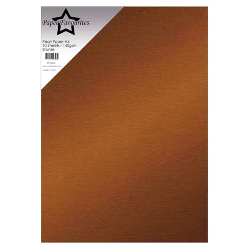 Helmiäiskartonki A4, 10 kpl, PF: Bronze