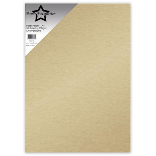 Pearlecent sheets A4, 10 cps, PF: Champagne
