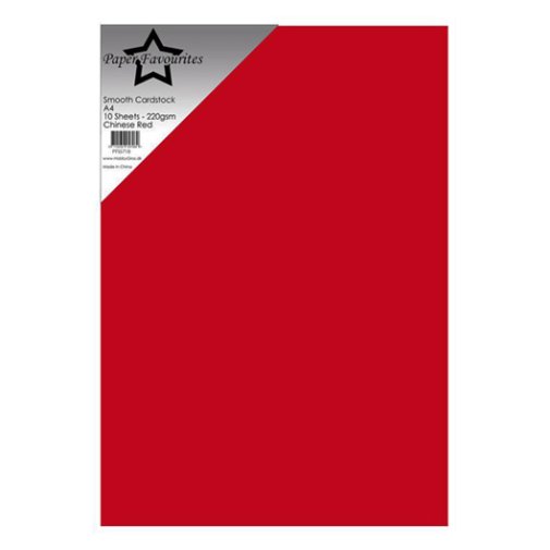 Cardstock pack A4, PF: Red, 10 pcs