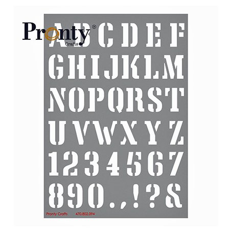 Sabluuna A5, Pronty: Alphabet