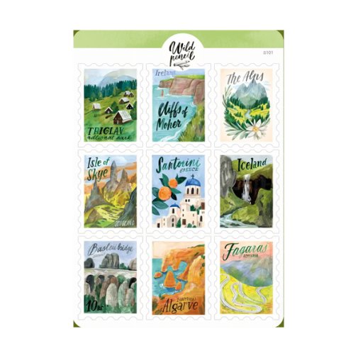 Tarra-arkki, Wild Pencil Studio: Travel Stamps