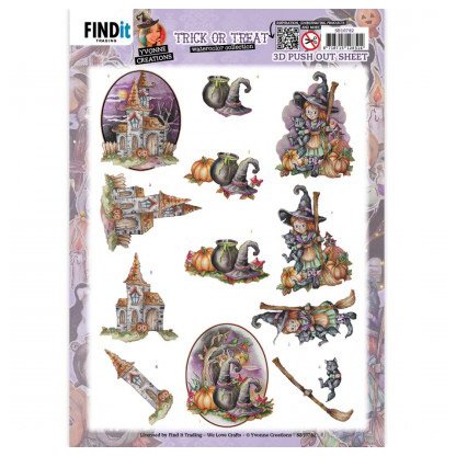 3d arkki, stanssattu: Halloween Witch