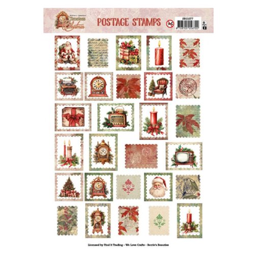 Kuva-arkki A4: Christmas Stamps