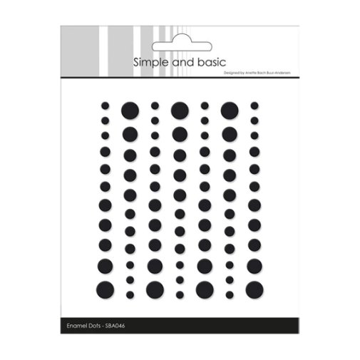 Enamel dots matta, Simple and Basic: Musta