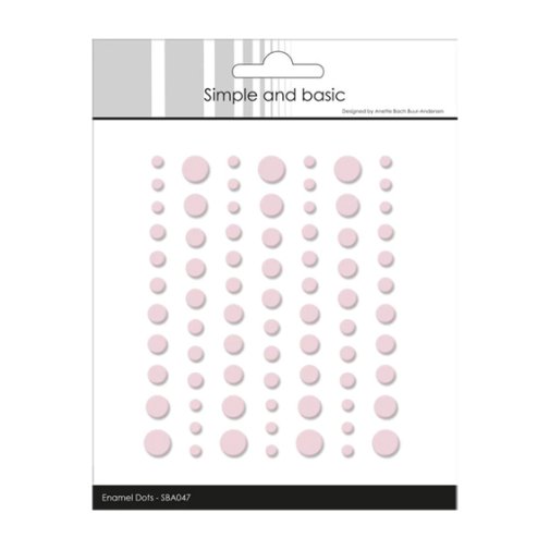 Enamel dots matta, Simple and Basic: Vaaleanpunainen