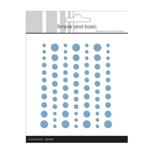 Enamel dots matta, Simple and Basic: Vaaleansininen