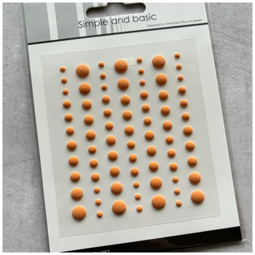 Enamel dots matta, Simple and Basic: Oranssi - Mandarine