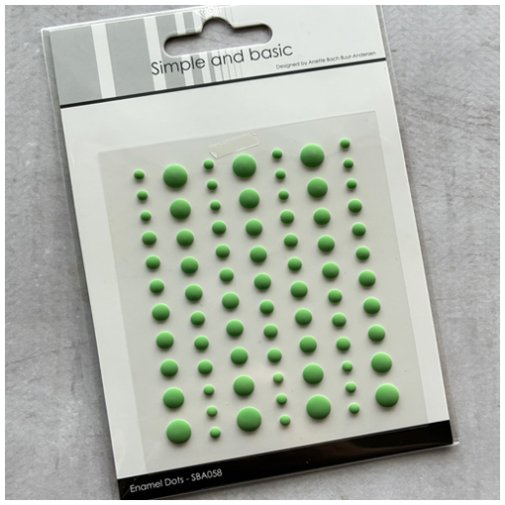 Enamel dots matta, Simple and Basic: Vihreä - Grass