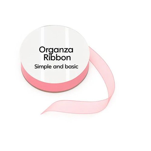 Organzanauha 8mm, 10m: Salmon