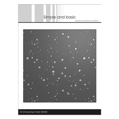 3d embossing folder (SB), square: Splashes