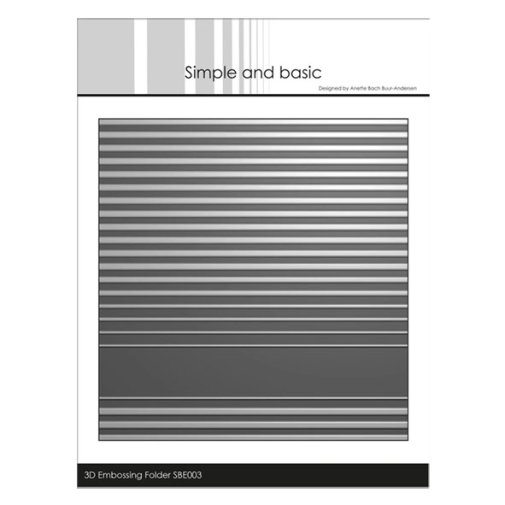 3d embossing folder (SB), square: Stripes