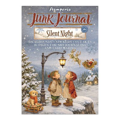 A4 Junk Journal -lehtiö, Stamperia: Silent Night