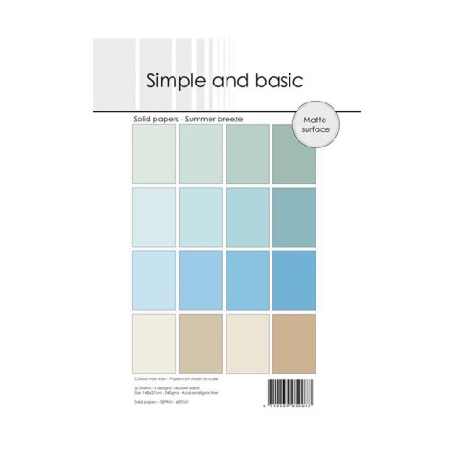 Kartonkipakkaus A5, Simple and basic: Summer breeze
