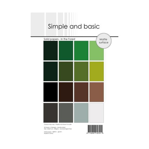 Kartonkipakkaus A5, Simple and basic: In the Forest