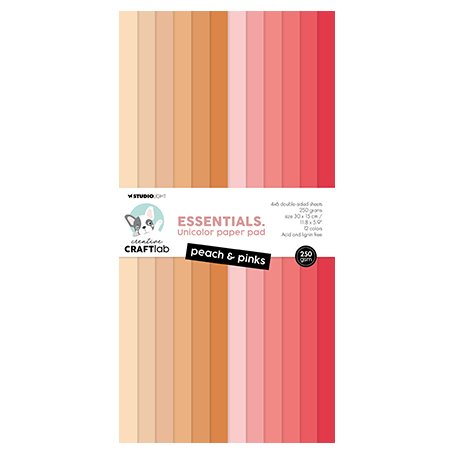 Cardstock pack 30 x 15 cm, Studiolight: Peach & Pinks