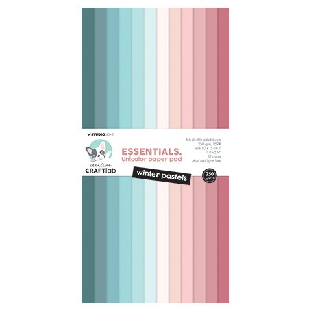 Cardstock pack 30 x 15 cm, Studiolight: Winter Pastels