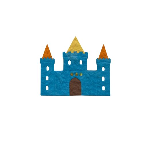 Paper figures: Castle, 3 pcs