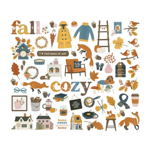 Die-cuts, Simple Stories: Acorn Lane