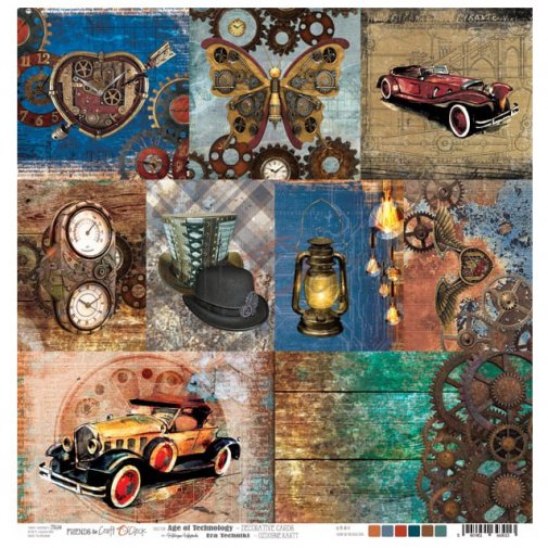 Craft O\'Clock -kuviopaperi 12x12\": Age of Technology cards