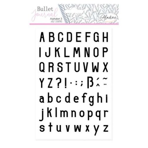 Aladine -leimasinsetti: Bullet Journal Alphabet 3