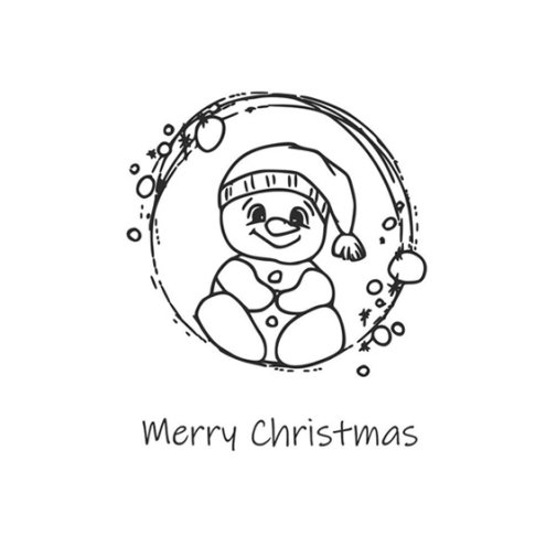 Anemone stamp: Let it Snow