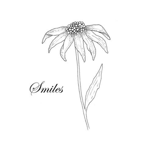 Anemone stamp: Flower (smiles)