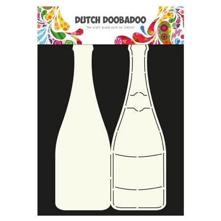 Dutch Doobadoo muotosabluuna: Champagne bottle - shampanjapullo