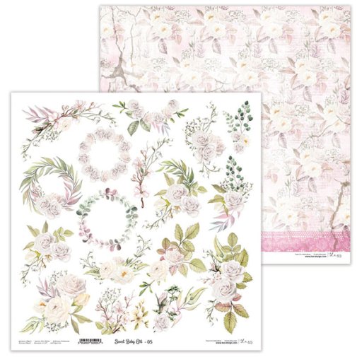 LD -kuviopaperi 12x12\": Sweet Baby Girl 05