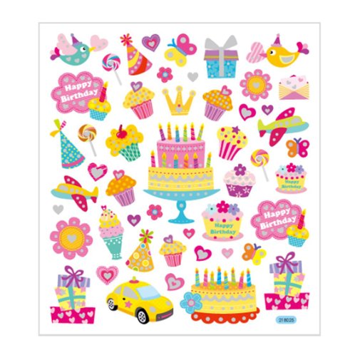 Sticker sheet: Birthday