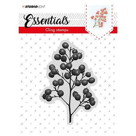 StudioLight stamp, cling: Berry branch