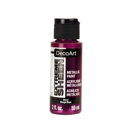 DecoArt metallic acrylic paint: Berry