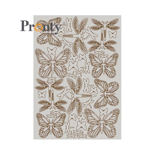 Chipboard sheet A5, Pronty: Butterflies