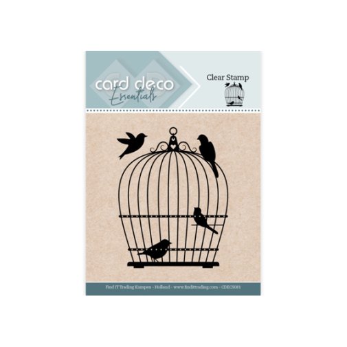 Card Deco stamp: Birdcage