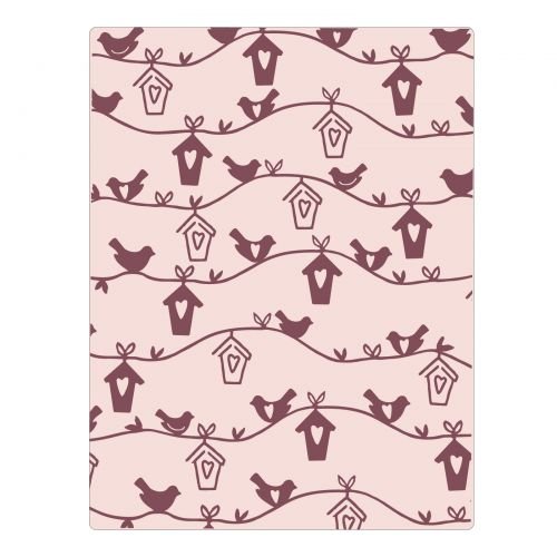 Embossing folder, Sizzix: Birdhouse