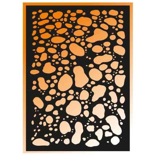 Stencil A5, By Lene: Stones