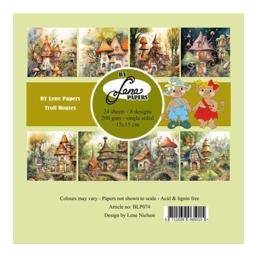 6x6\" paperipakkaus, By Lene: Trolls House