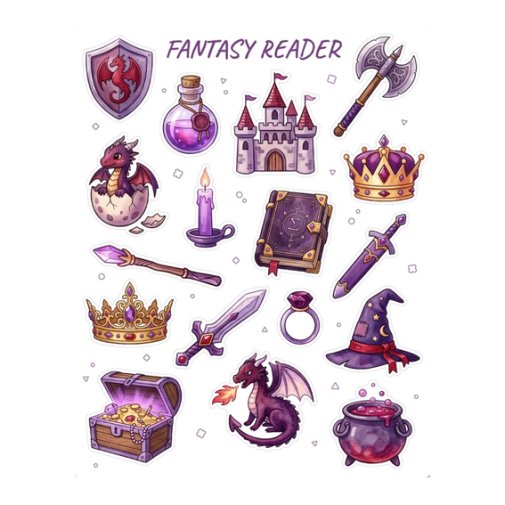 Sticker sheet, Boox: Fantasy Reader