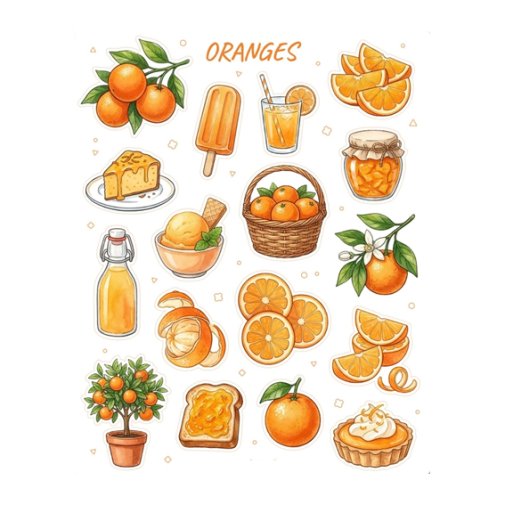 Sticker sheet, Boox: Oranges