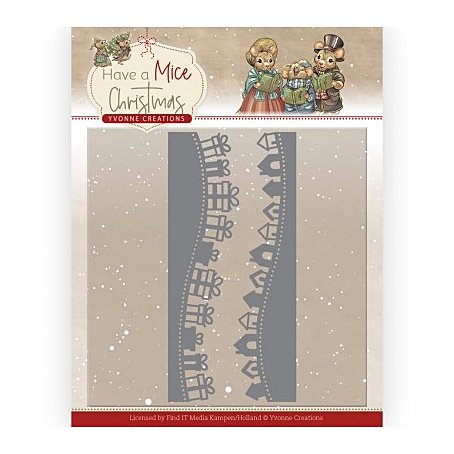 Stanssisetti, Yvonne Creations: Christmas Gift borders