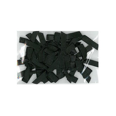 Satin bows, 20 pcs: Black