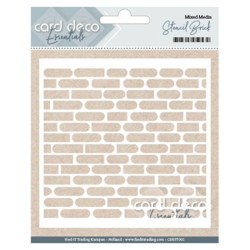 Sapluuna, Card Deco: Brick wall - Tiiliseinä