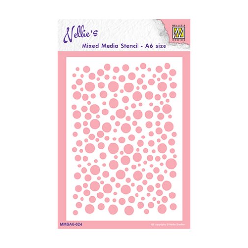 Stencil A6, Nellies Choice: Bubbles 2