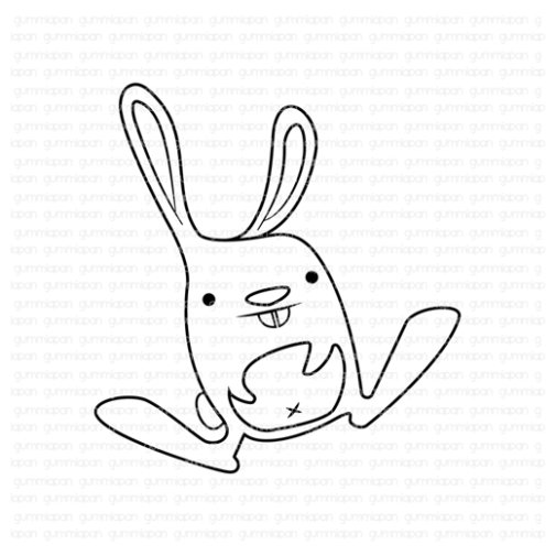 Gummiapan -leimasin: He-Bunny - poikapupu